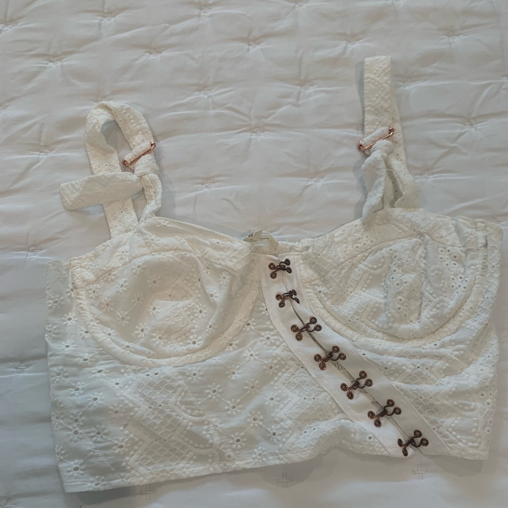 For love and lemons white crop top